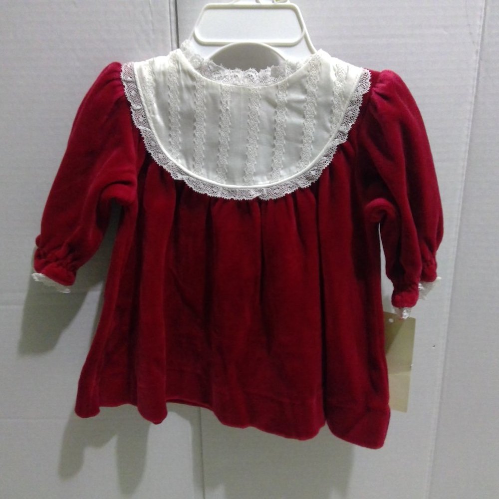 Ralph Lauren Baby Red Velvet Dress 3-Month-Old